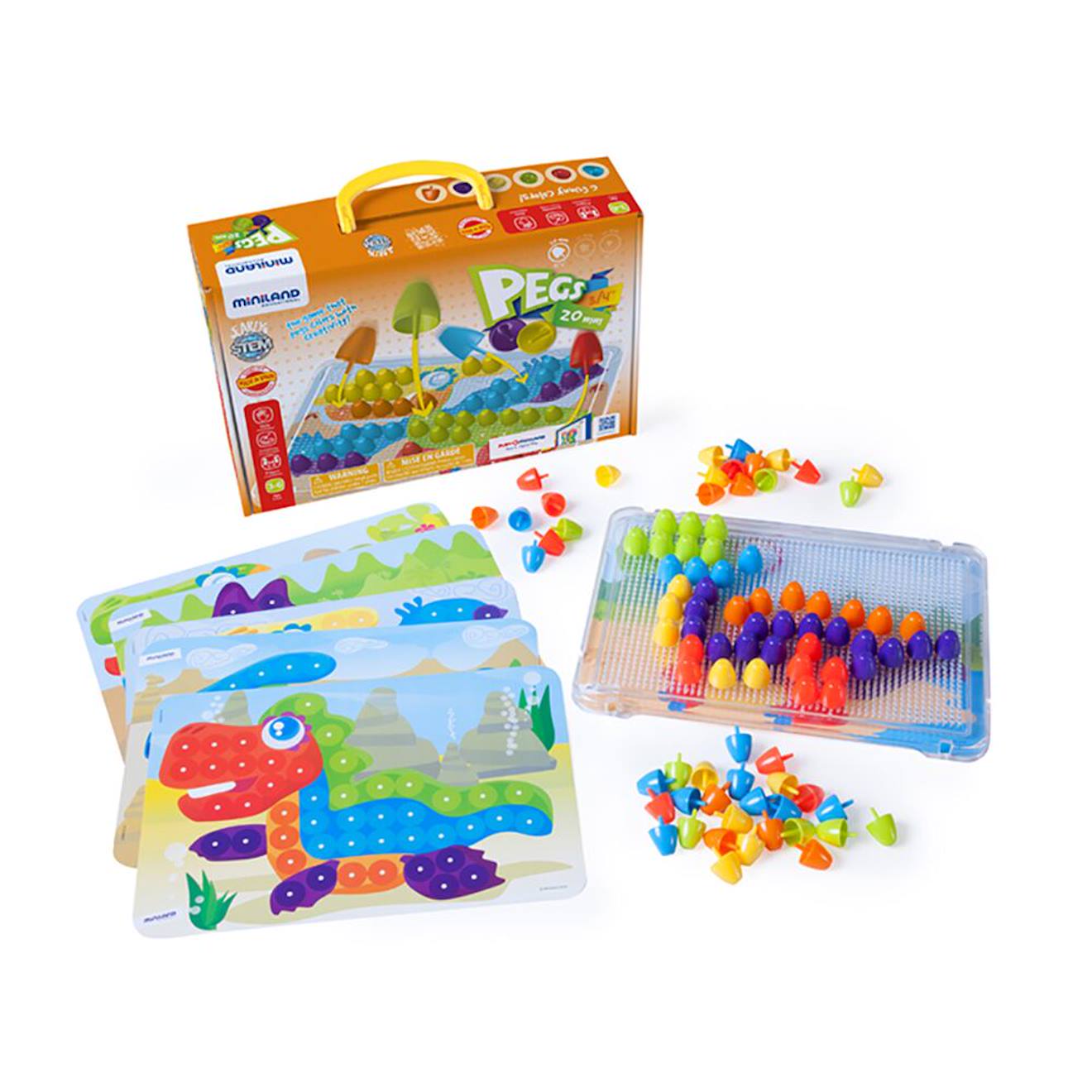 Mosaïque Gros Picot 20mm - Jouet Éducatif Pour Enfants Multi-coloured