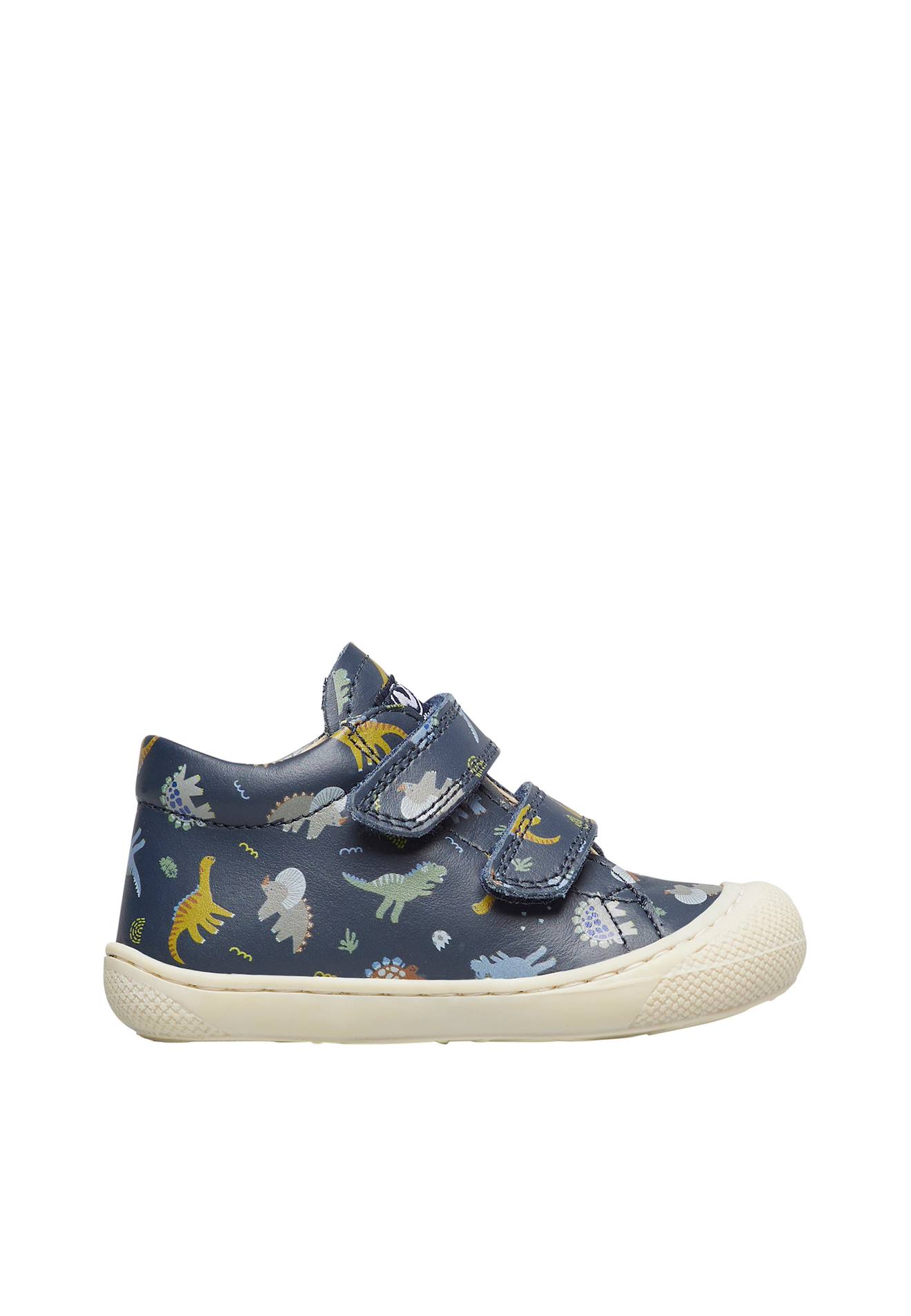Chaussures Premiers Pas En Cuir Avec Imprimé Dinosaures Cocoon Vl Marine-