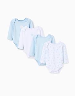 Bébé-Body-Lot de 4 bodies en coton moon & star
