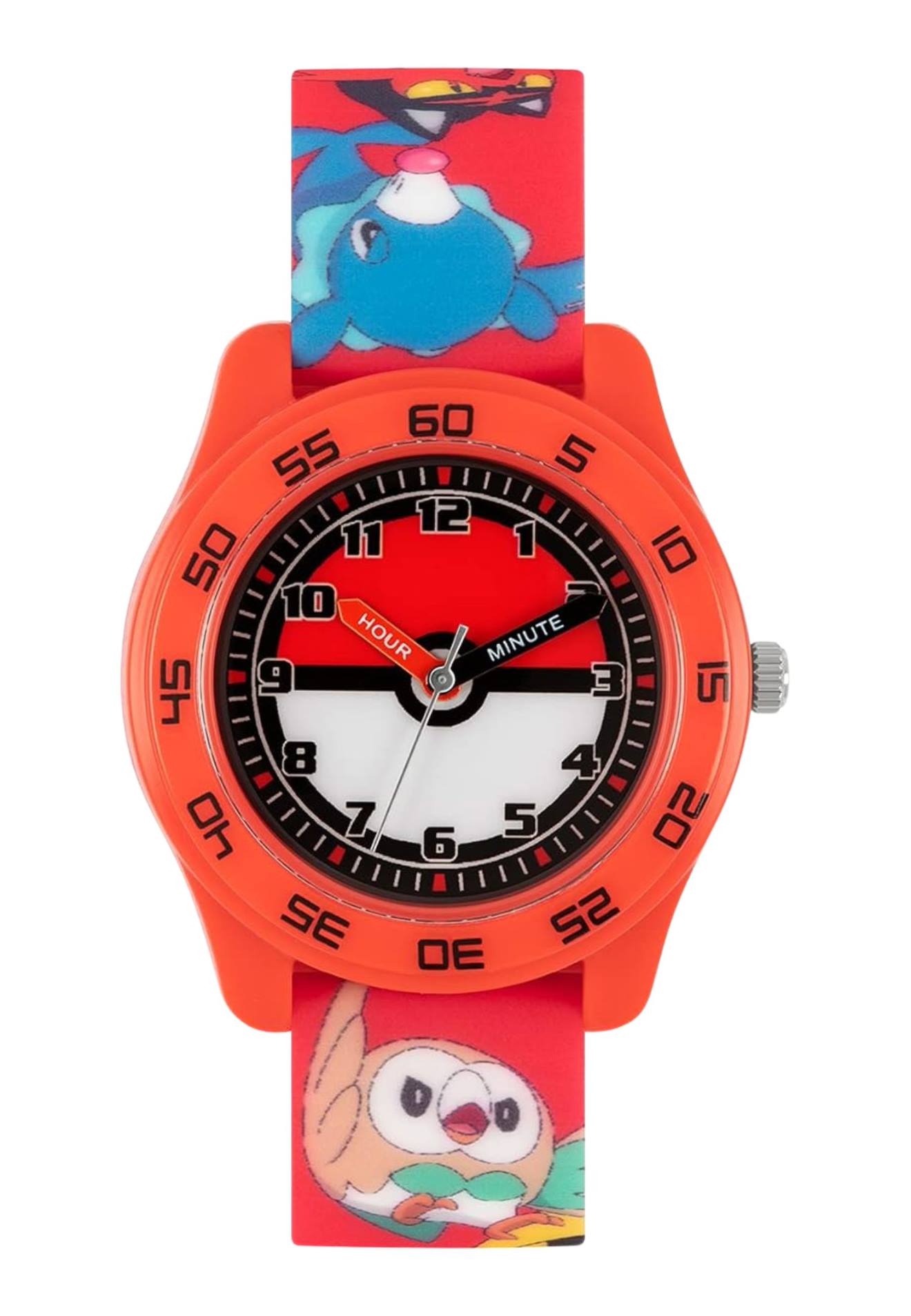 Montre Analogique Quartz Pokémon Avec Bracelet En Silicone Rouge