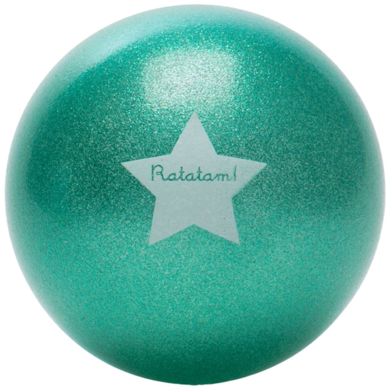 Ballon Paillettes (15 Cm) Vert, Blanc (Ratatam) - Image 1