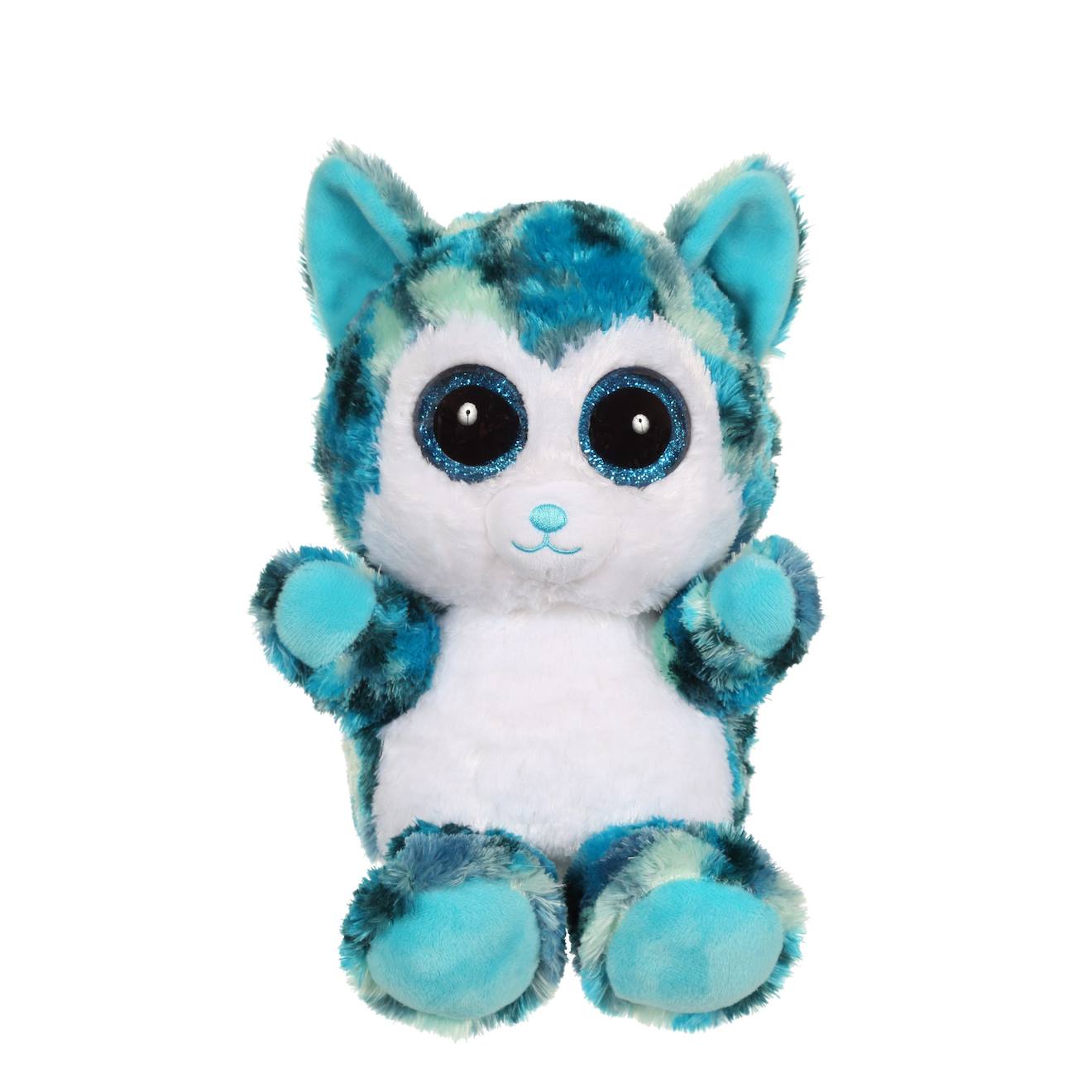 Peluche Chien Koolio - Brilloo Friends 23 Cm Bleu