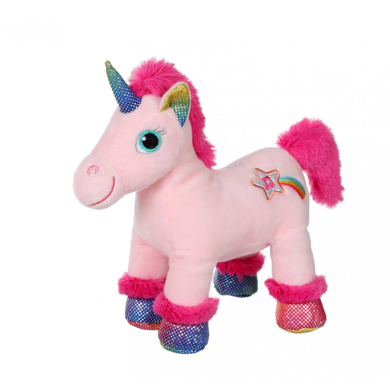 Peluche Lica Bella Sonore, Rose Et Fushia 22 Cm Rose