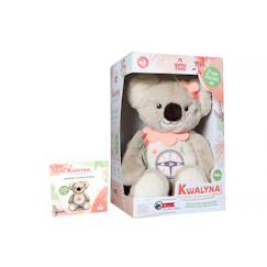 Jouet-Premier âge-Peluche - kwalyna, mon koala conteur d'histoires - peluches à fonctions - 34 cm