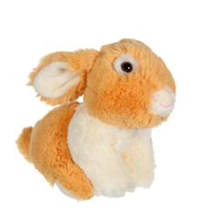 Jouet-Premier âge-Peluches-Peluche - les pakidoo sonores en peluche 15 cm - lapin beige