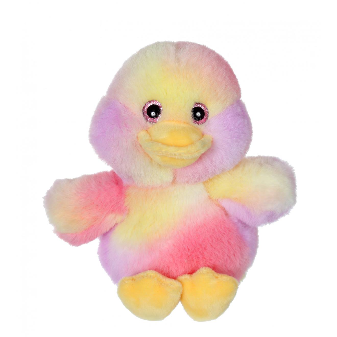 Peluche - Peluche Basse Cour Colorée 15 Cm - Canard Rose
