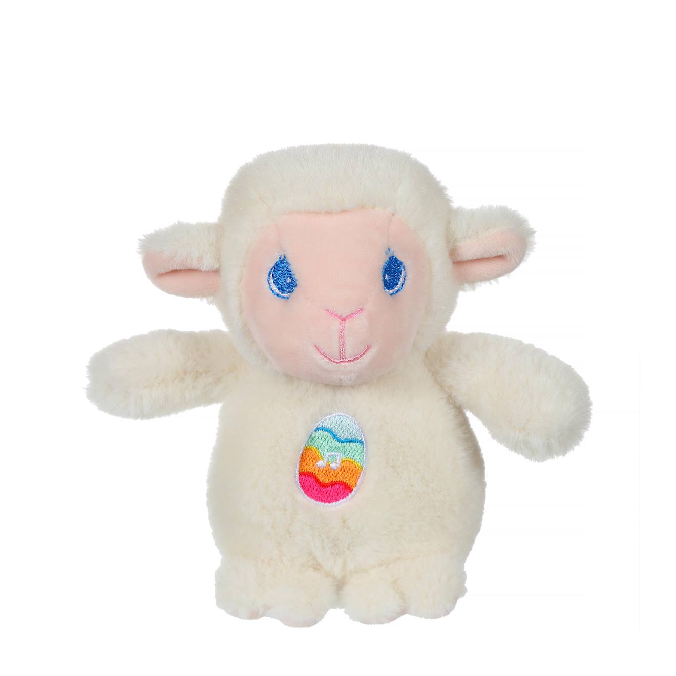 Peluche - Les Amis De Pâques Sonores - Agneau Crème - 13 Cm Beige