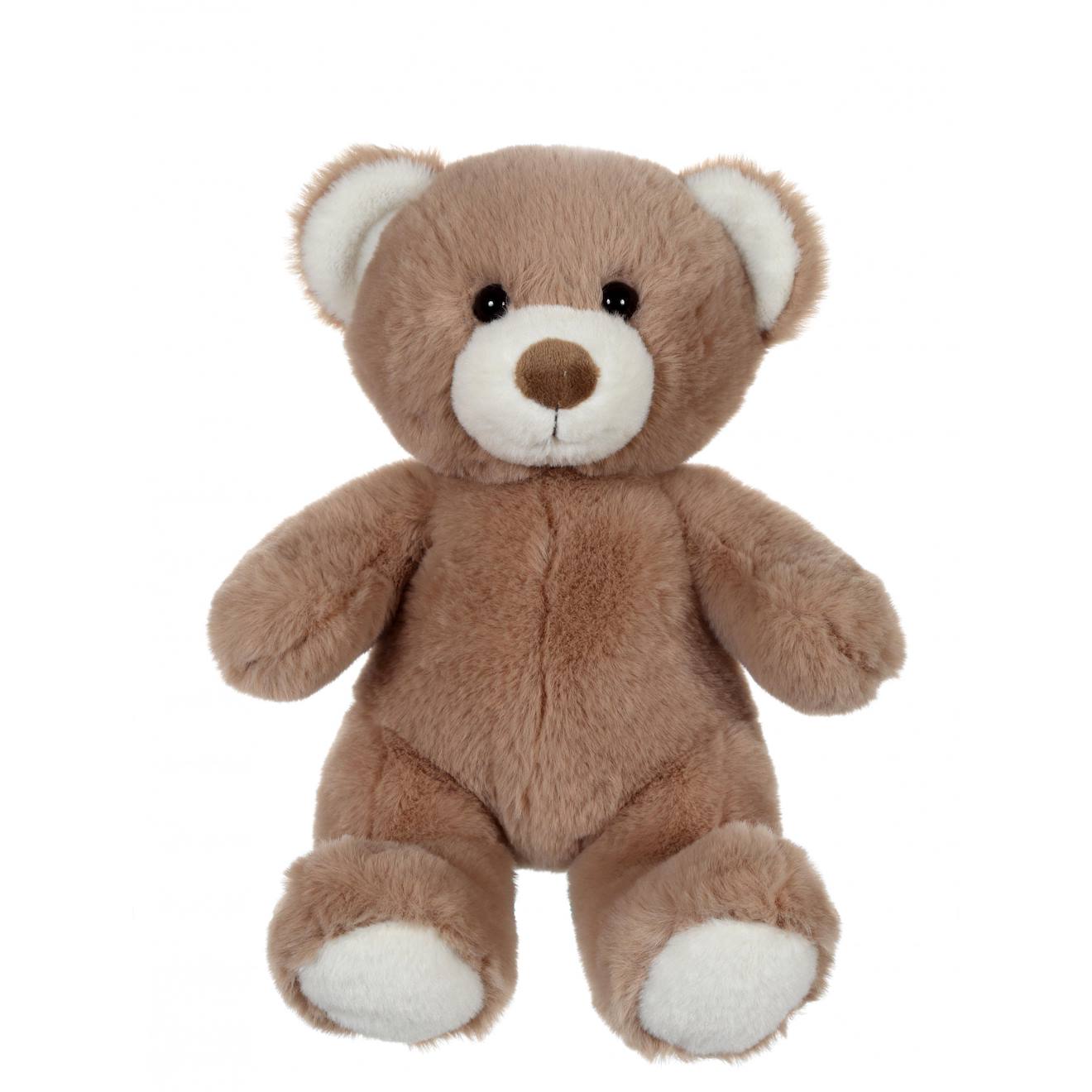 Peluche - Ours Trendy Taupe, L'ours À Câliner, 24 Cm Marron