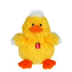 Jouet-Premier âge-Peluches-Peluche sonore canard - 15 cm
