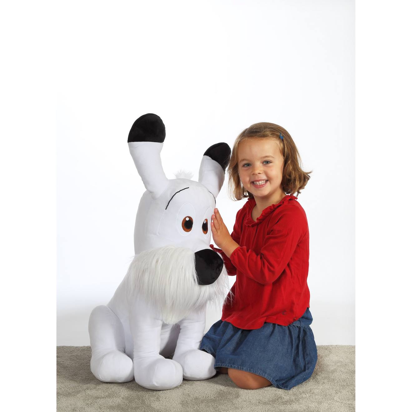 Peluche - Chien Idéfix - Idéfix Et Les Irréductibles 60 Cm Blanc