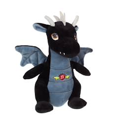 Jouet-Premier âge-Peluche - peluche dragon sonore, noir 17 cm