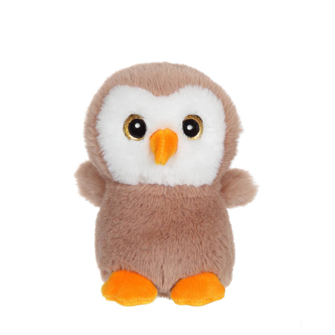 Peluche - Peluche Chouette Taupe Fall Friends - 15 Cm Marron