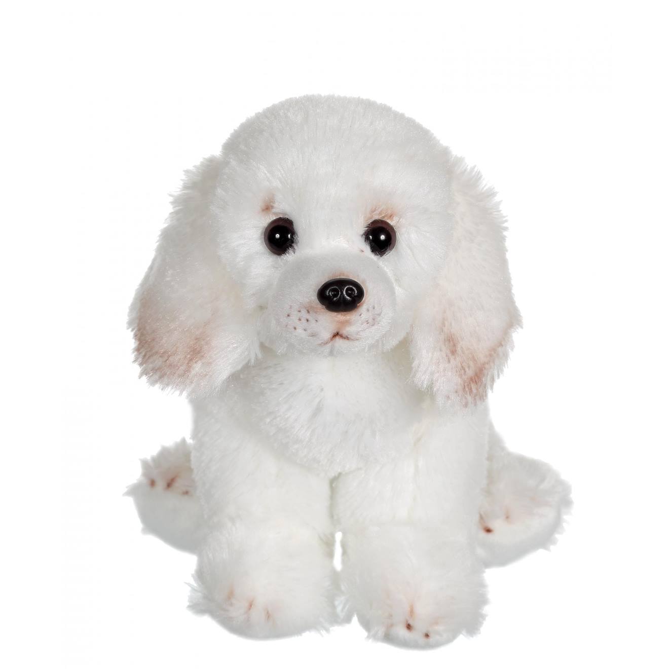 Peluche - Floppipup Caniche - 22 Cm Blanc