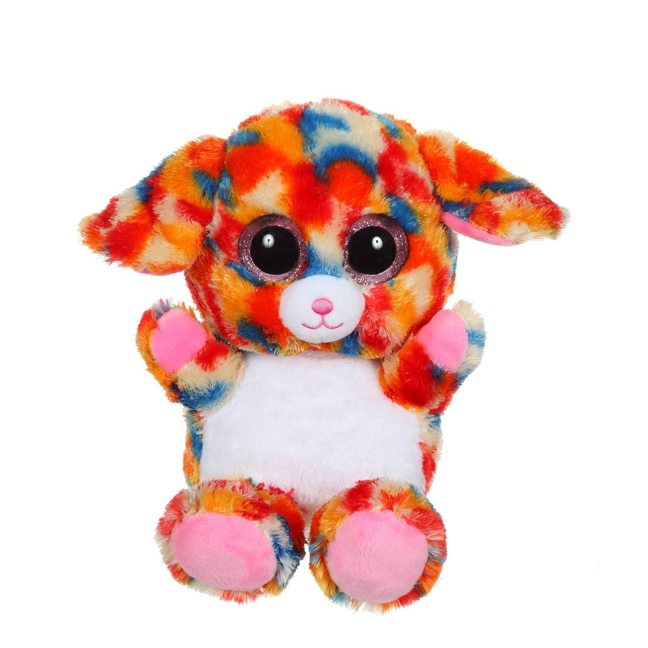 Peluche Chien Extra Doux - Looksy - 23 Cm Orange