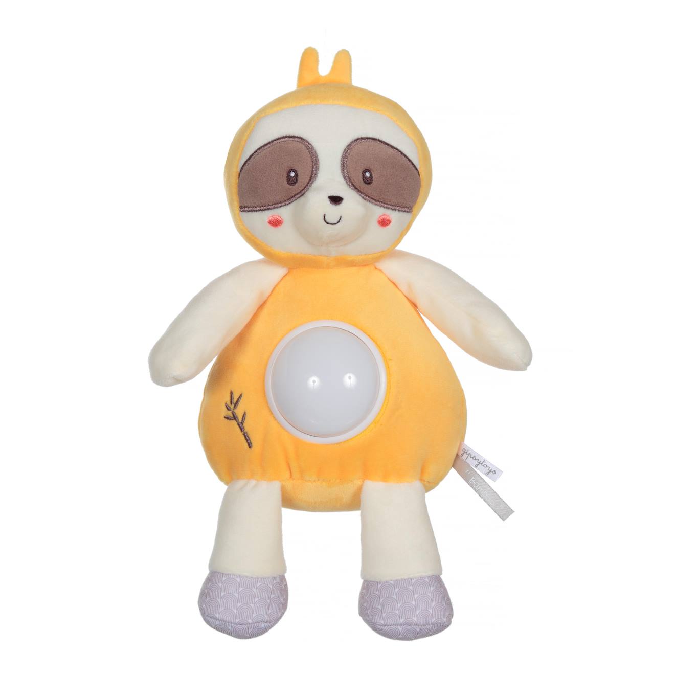 Peluche - Veilleuse Bebe Bamboo - Paresseux - 26 Cm Jaune