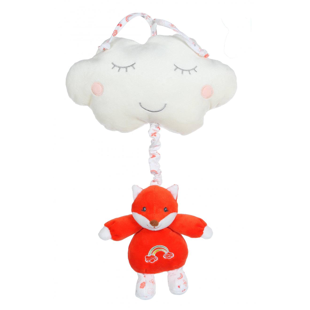 Boîte À Musique Rainbow Renard - 32 Cm Orange