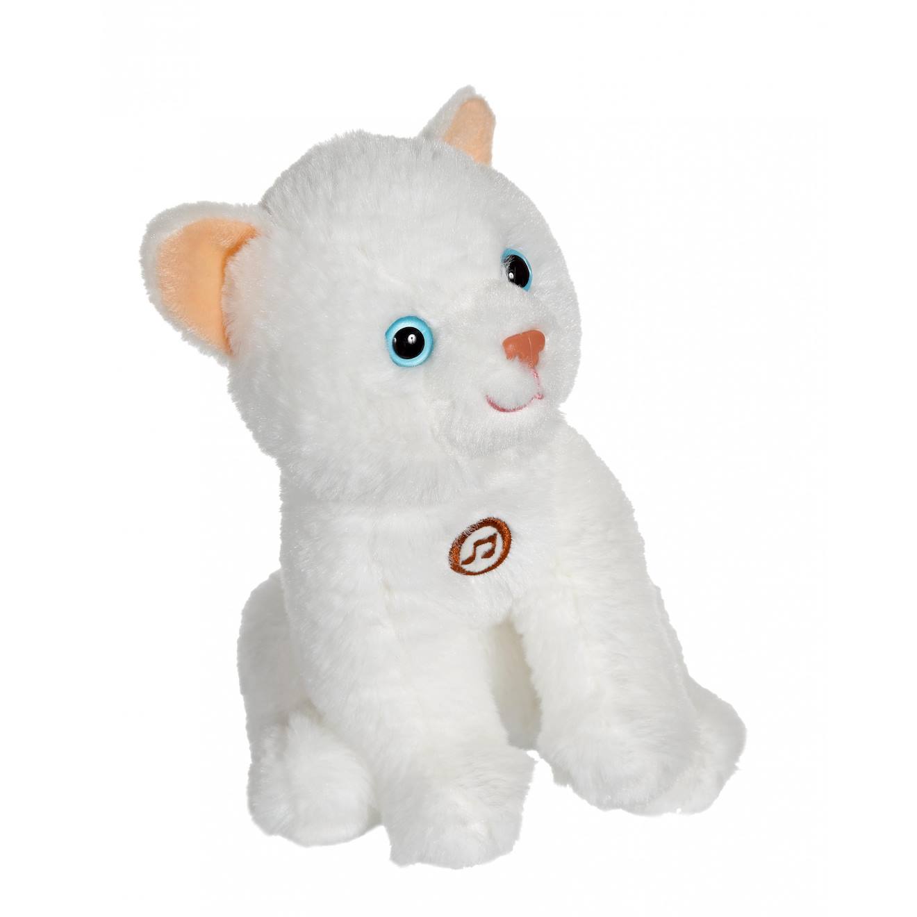 Peluche - Chat Mimi Cats Sonore Blanc - 18 Cm Blanc