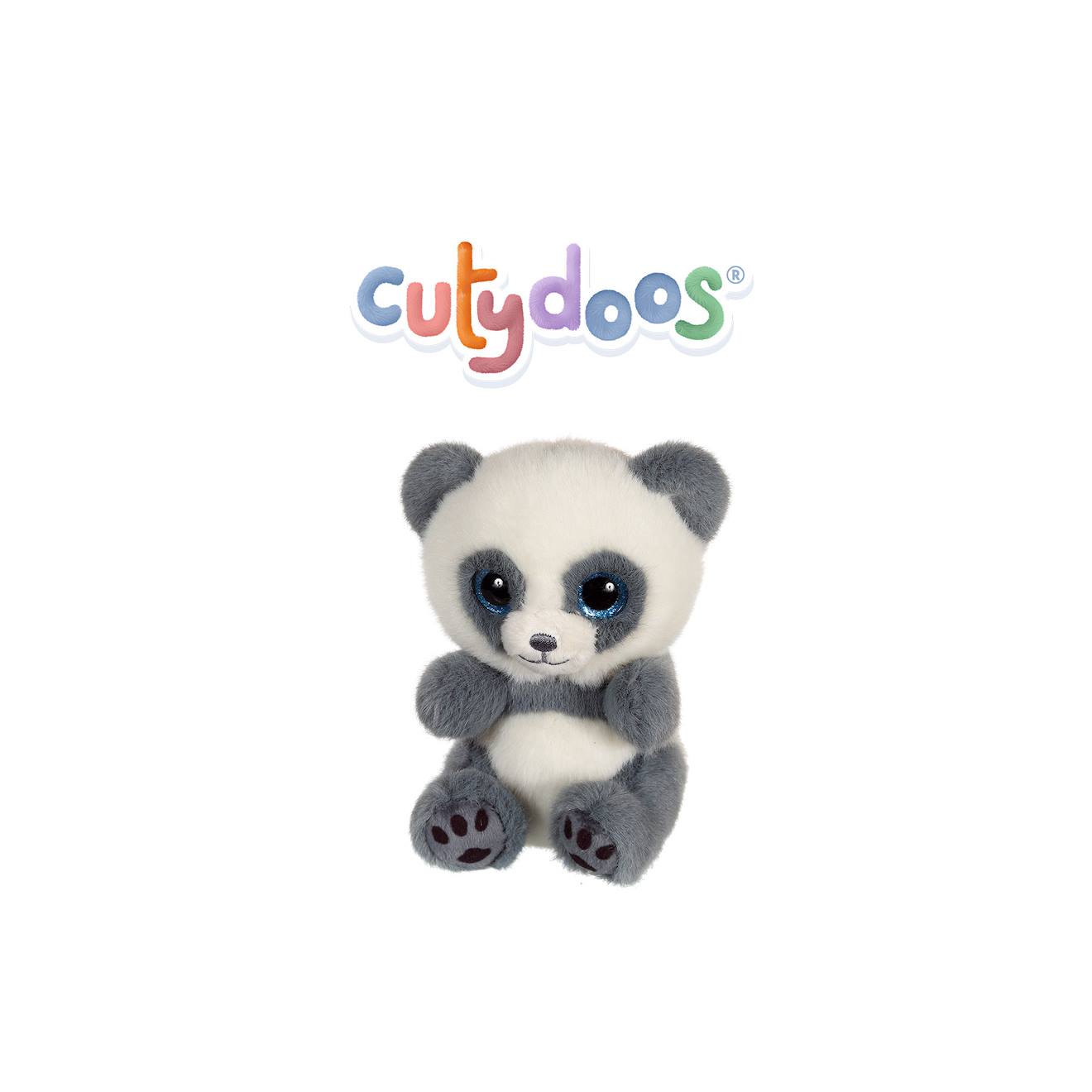 Peluche - Peluche Panda Ping Cutydoos Gris Ardoise – 13 Cm Gris