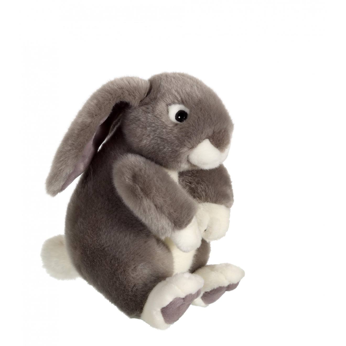 Peluche - Lapinou Assis Gris - 22 Cm Gris