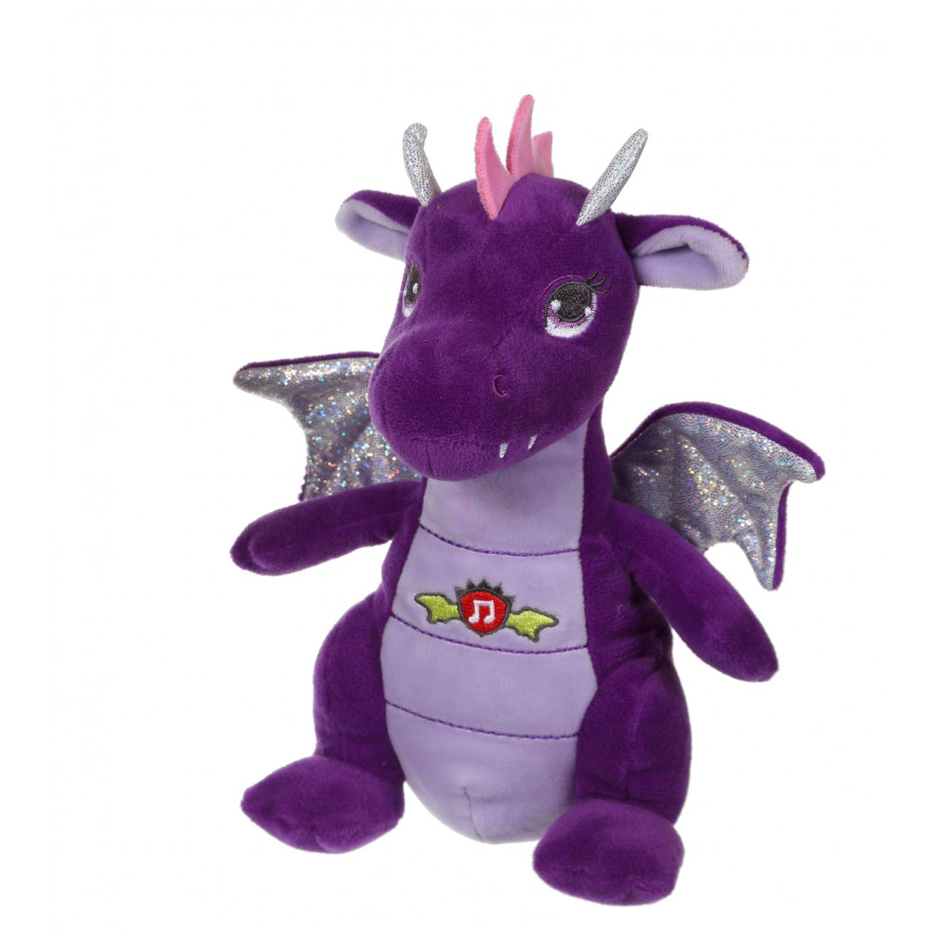 Peluche - Dragon Sonore, Violet 17 Cm Violet