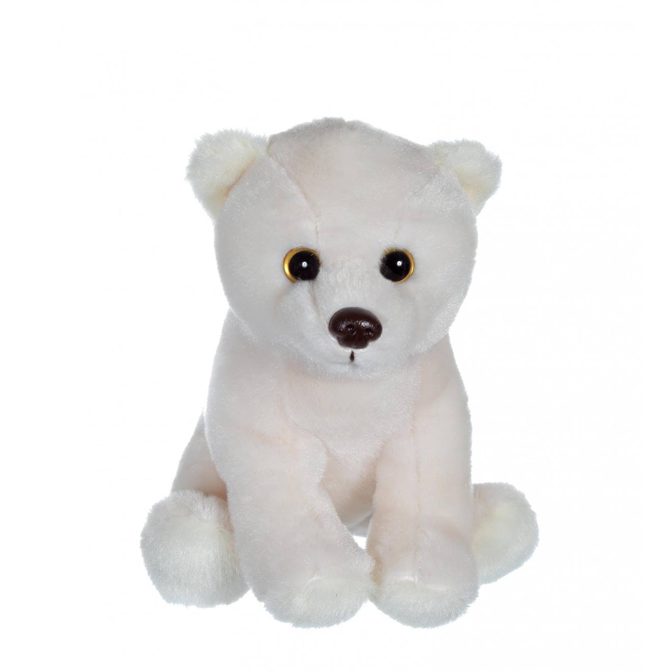 Peluche - P'tits Sauvageons 15 Cm - Ours Blanc Blanc