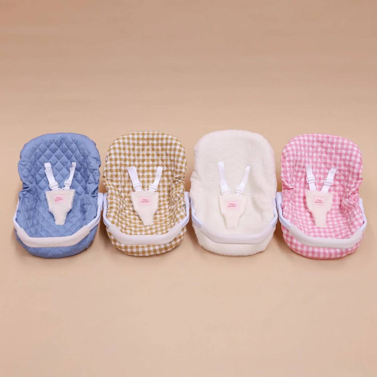 Siège-auto Pour Poupée Blanc, Rose (Tiny Harlow) - Image 1