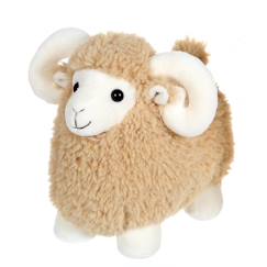 Jouet-Premier âge-Peluche - peluche funny bélier beige - 30 cm