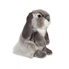 Jouet-Premier âge-Peluches-Peluche - peluche lapin bélier gris - 18 cm