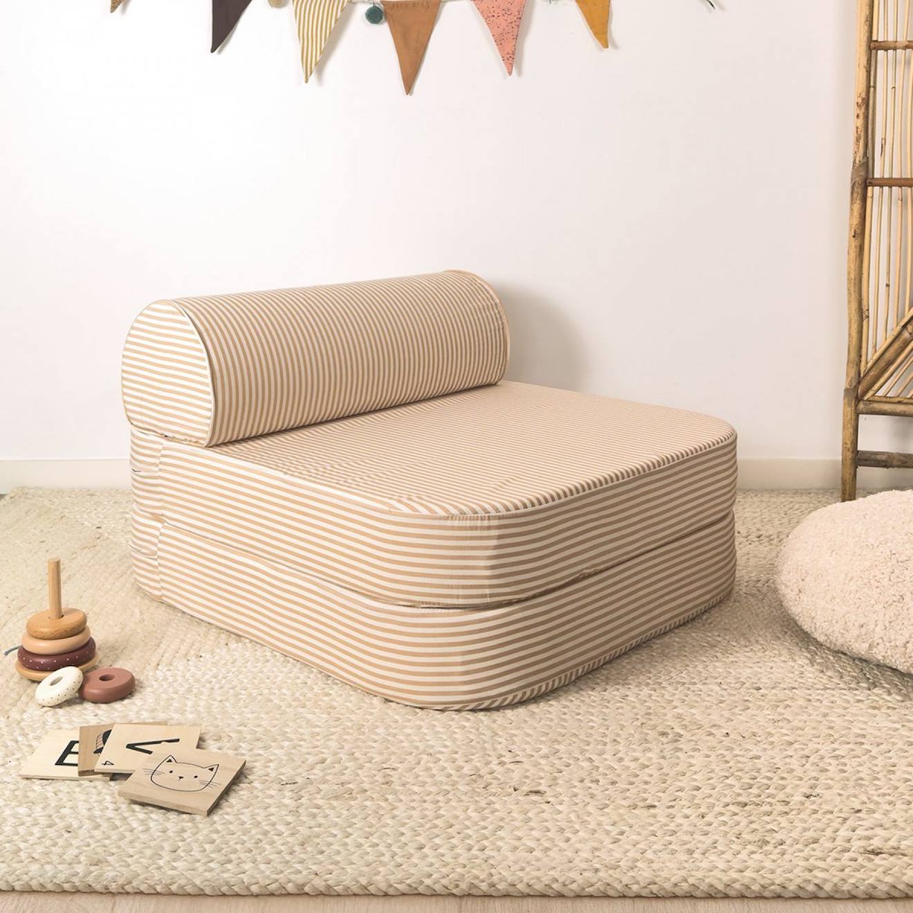 Chauffeuse Enfant Rayée Rayé Ambre