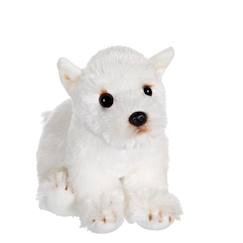 Jouet-Peluche - peluche chien floppipup westie - 22 cm