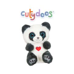 Jouet-Premier âge-Peluches-Peluche - peluche panda smoky gris ardoise cutydoos love - 13 cm