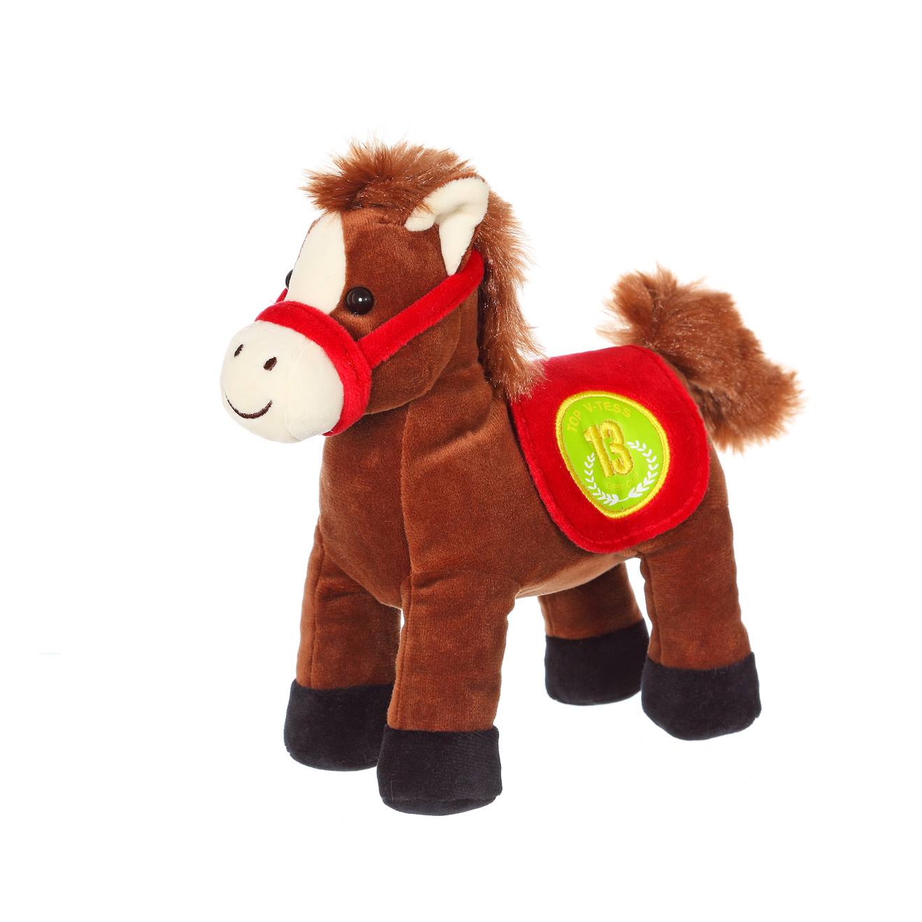 Peluche - Race Poneez Sonore 22cm Rouge