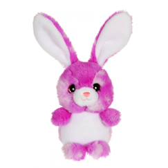 -Peluche - peluche lapin cloudy 15 cm - violet