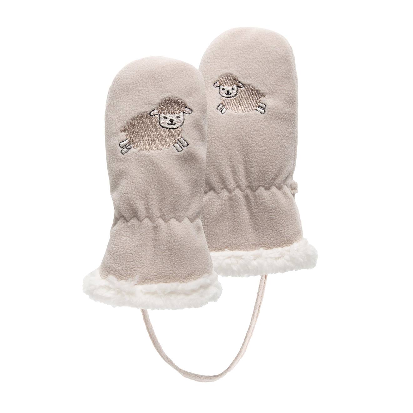 Gants 24 Ans En Polaire Dtail Mouton - Doubls Imitation Fourrure Crme 7 €