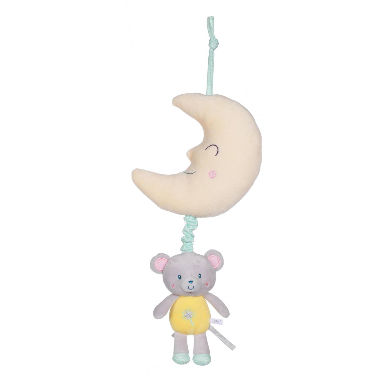 Boîte À Musique Les Ptits Féeriques Souris - 32 Cm Jaune