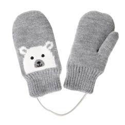-Gants motif ours - doublées fausse fourrure