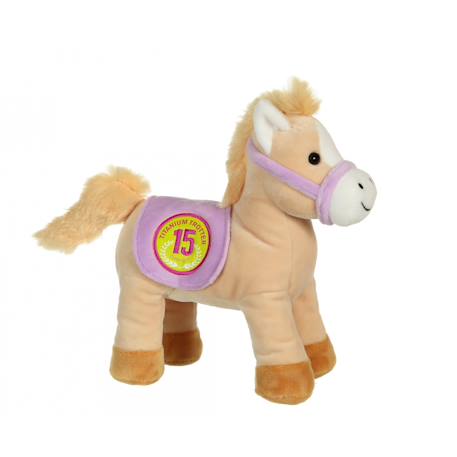 Peluche - race poneez sonore 22cm Bleu+Bleu clair+Corail+Foncé - Bleu clair+Jaune+Jaune - orange+Jaune - rouge+Orange+Rouge+Rouge - violet+Vert+Violet 45 - vertbaudet enfant 