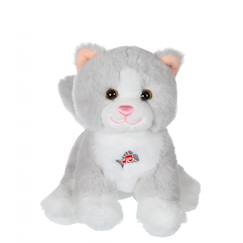 Jouet-Premier âge-Peluches-Peluche sonore chat "Dogz & Kats" - 18 cm