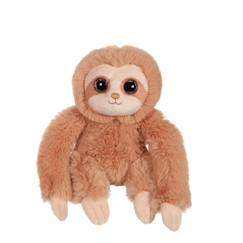 Jouet-Premier âge-Peluches-Peluche - peluche p'tit paresseux marron - 16 cm