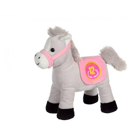 Peluche - race poneez sonore 22cm Bleu+Bleu clair+Corail+Foncé - Bleu clair+Jaune+Jaune - orange+Jaune - rouge+Orange+Rouge+Rouge - violet+Vert+Violet 9 - vertbaudet enfant 