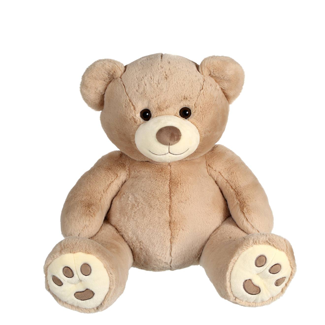 Peluche - Ours Patachon Taupe - 80 Cm Marron