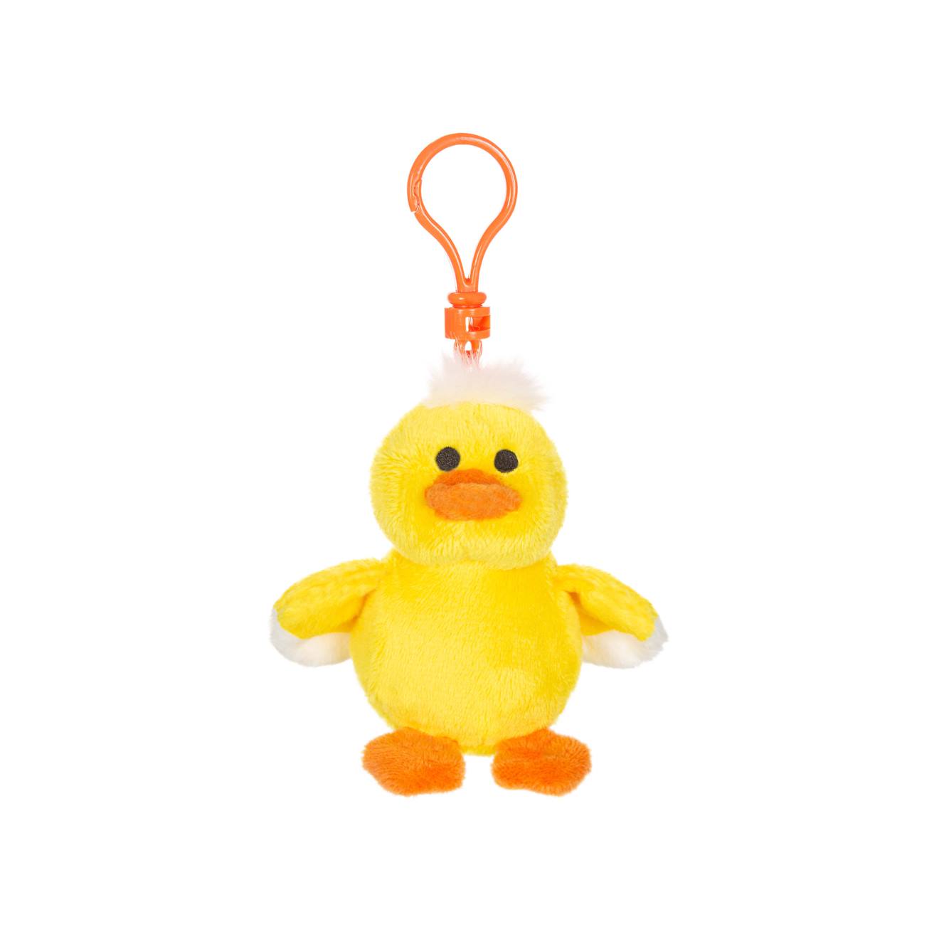 Porte-clés En Peluche Canard Easter 8 Cm Blanc