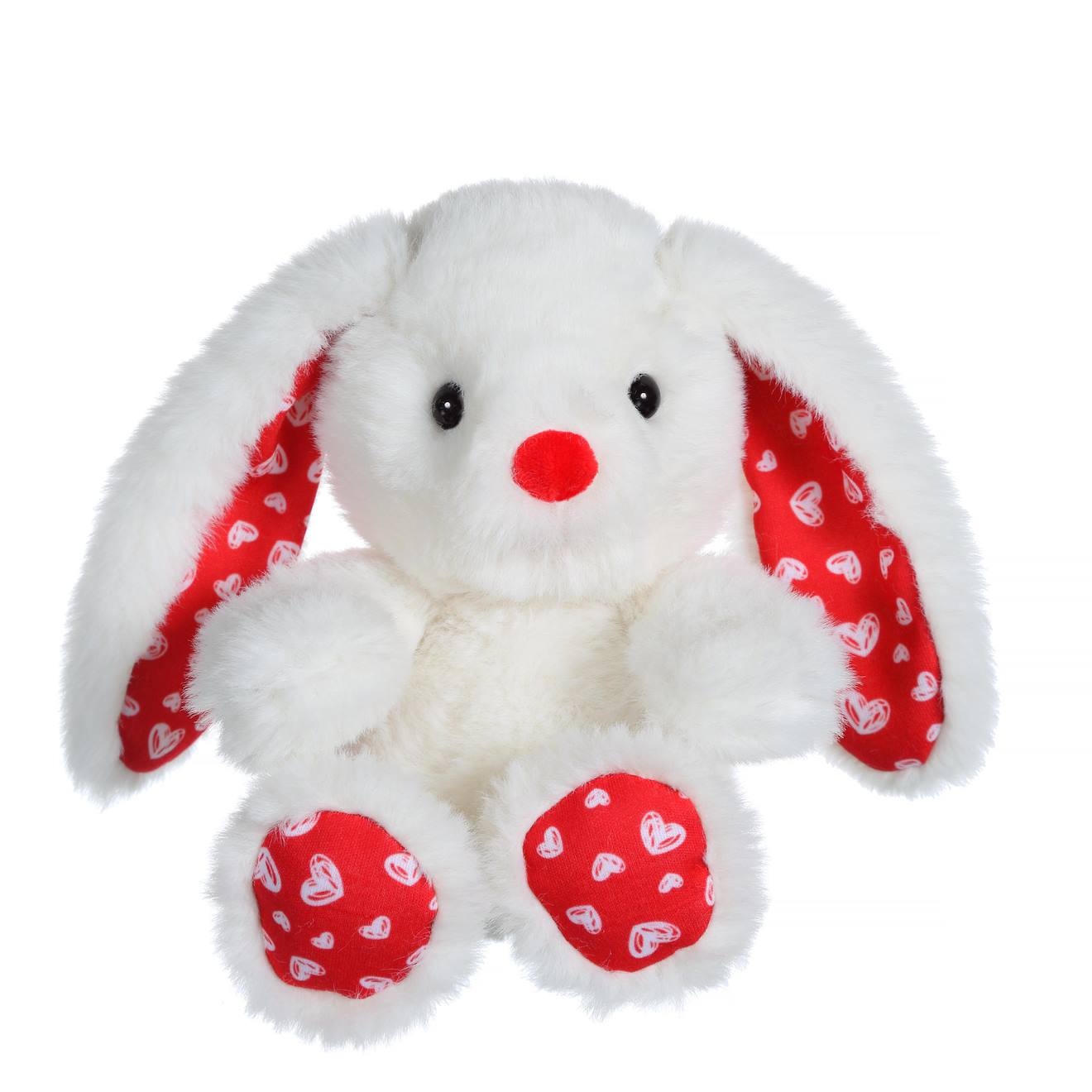 Peluche - Fluffy Love - Lapin Crème - 14 Cm Blanc