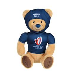 Jouet-Premier âge-Peluche ours coupe du monde de rugby 2023 - peluche officielle sous licence - 24 cm assis