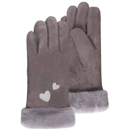 Gants tactiles, chauds, doublés imitation fourrure  - vertbaudet enfant