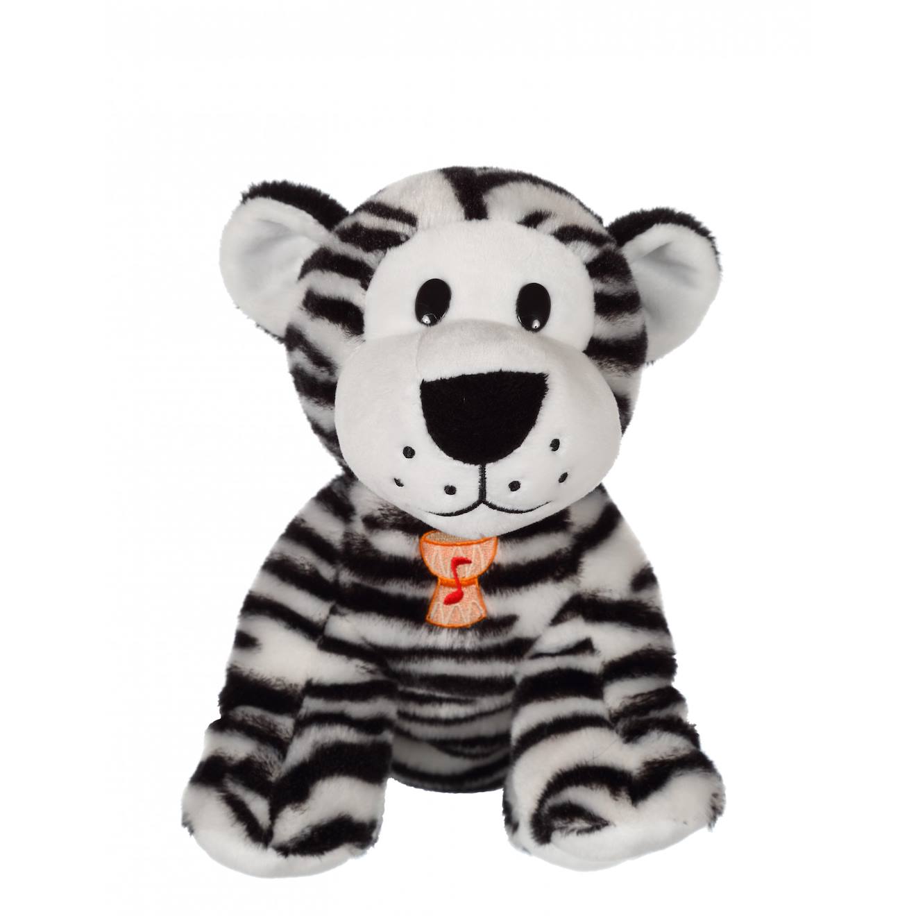 Peluche - Savanoos Sonore - Tigre Blanc - 15 Cm Blanc