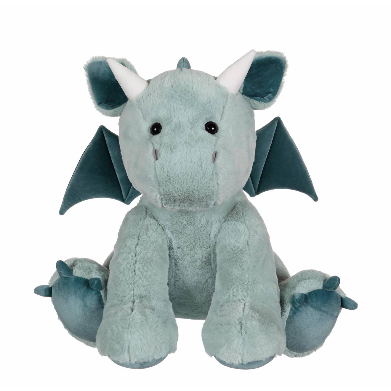 Peluche - Dragon Trendy Color Vert D'eau - 50 Cm Vert