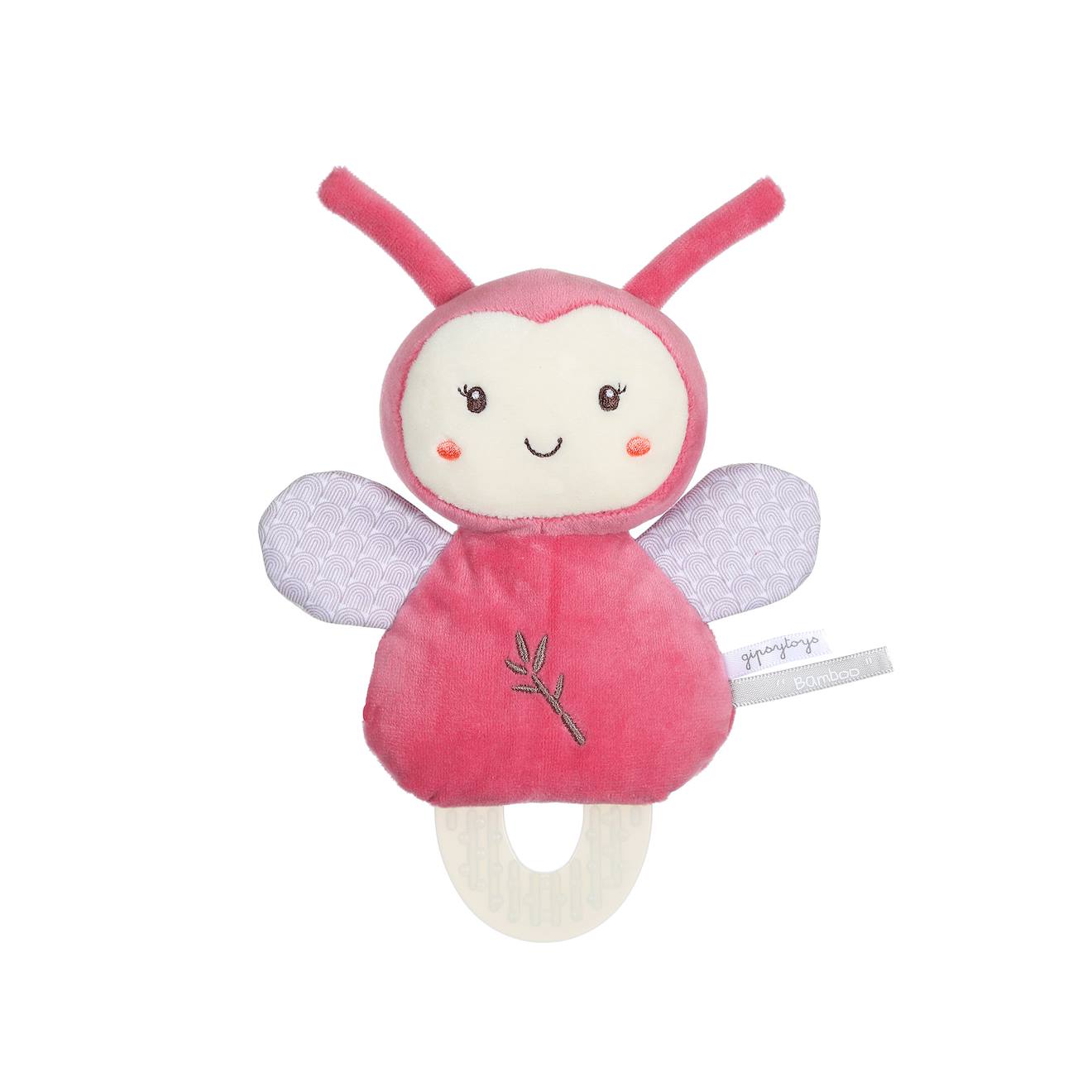 Doudou De Dentition Coccinelle Rose