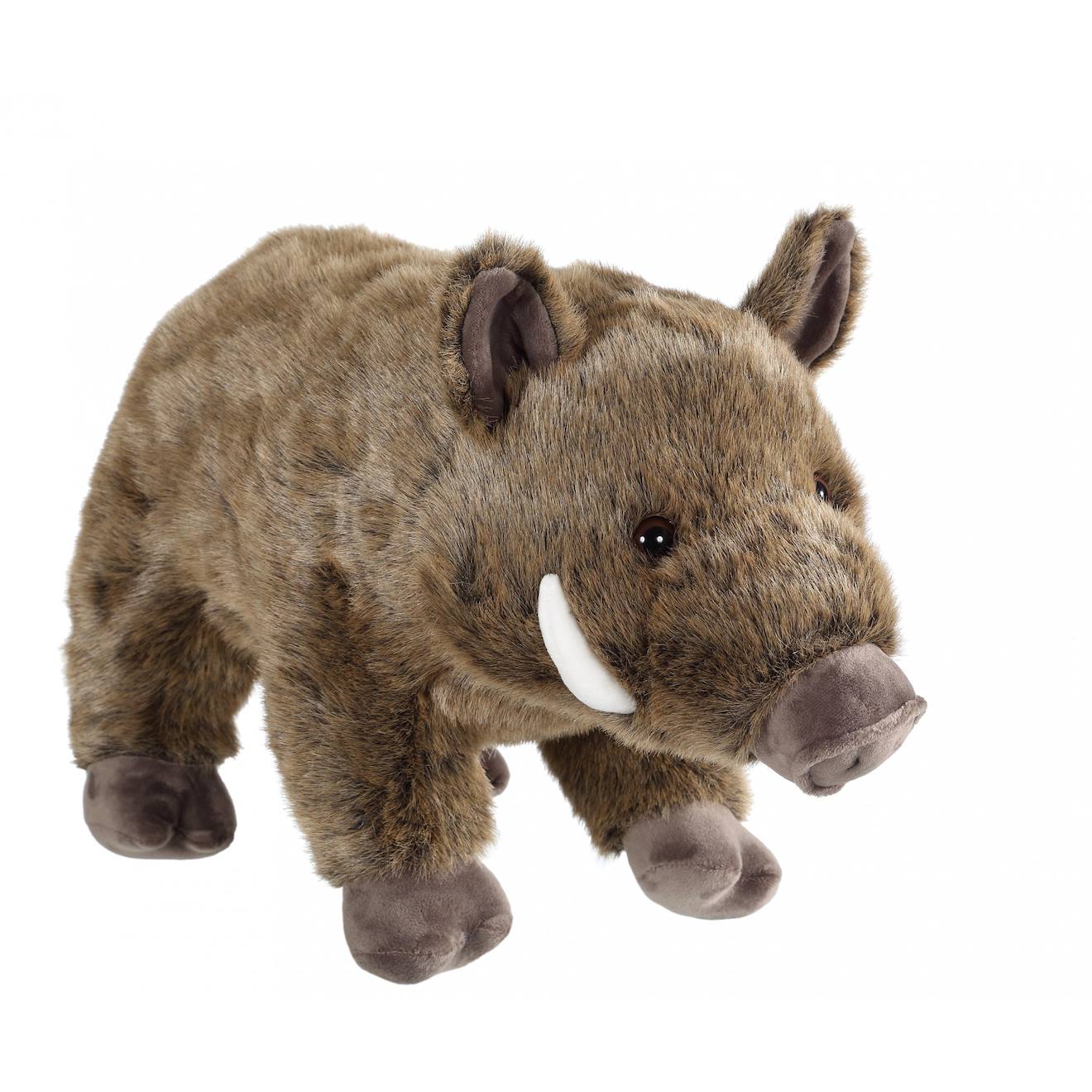 Peluche Géante Sanglier - 50 Cm Marron