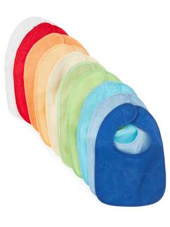 Puériculture-Lot de 10 bavoirs bébé en coton imperméable